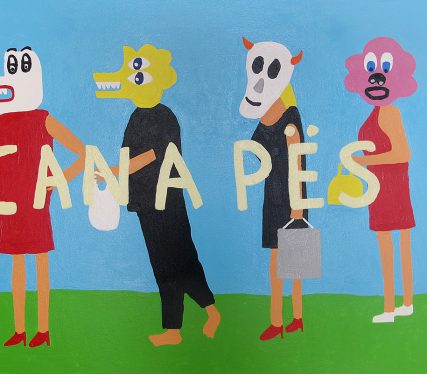 Nigel Sense Canapes, 2019 Acrylic on canvas 60 cm by 80 cm